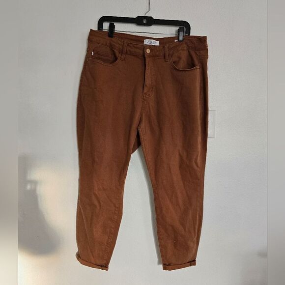 Judy Blue Woodland High Rise Slim Fit Jeans Size 18W in Tan - Picture 2 of 13